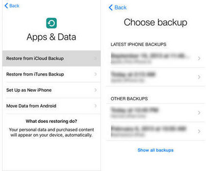 restore whole icloud backup for iphone photos