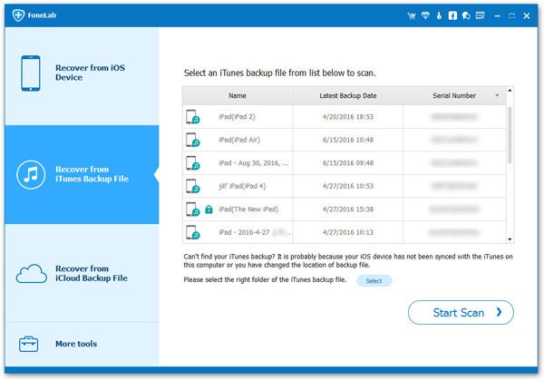 extract backup