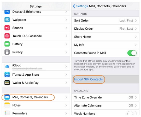 import contacts from sim card