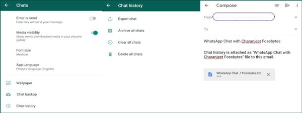 transfer android whatsapp messages to iphone with email