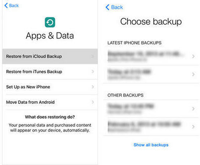 restore whole icloud backup to iphone