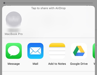 transfer voice memos via AirDrop