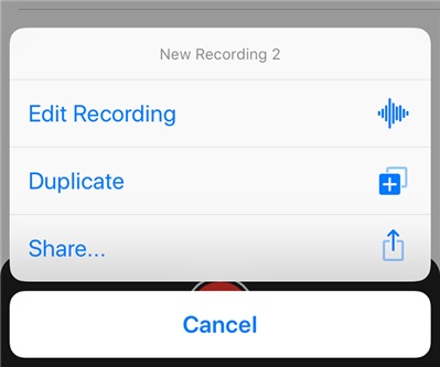 share voice memos