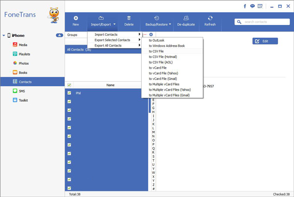 view and transfer iphone 13 contacts to computer